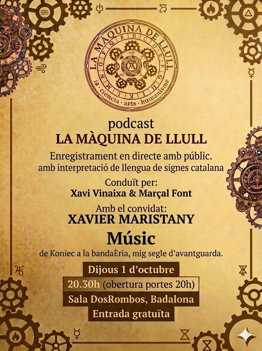 Cartell — Enregistrament · Capítol 4 amb el convidat Xavier Maristany